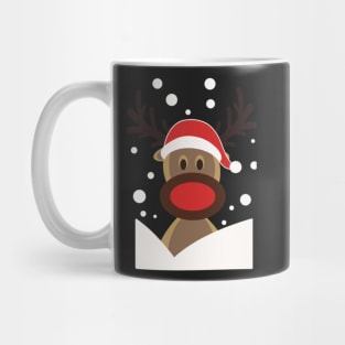 Little Red Nose Raindeer Mug